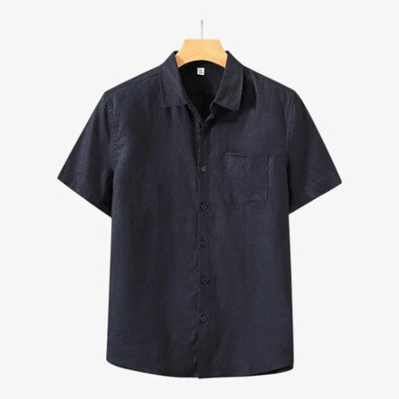 Old Money Linen Camisa De Verano Lino Textura Transpirable Colección Vintage Exclusiva