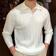 Old Money Camisa De Punto Canalé Colección Old Money Edición Limitada Exclusiva Para Coleccionistas