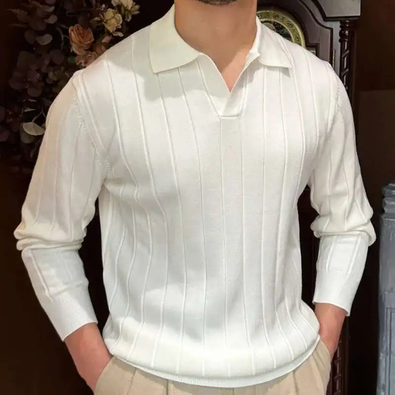 Old Money Camisa De Punto Canalé Colección Old Money Edición Limitada Exclusiva Para Coleccionistas