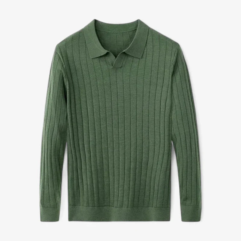 Old Money Camisa De Punto Canalé Colección Old Money Edición Limitada Exclusiva Para Coleccionistas