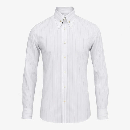 Old Money Camisa De Rayas Tejido Amplio Colección Lujo Edición Limitada Para Estilos Sofisticados