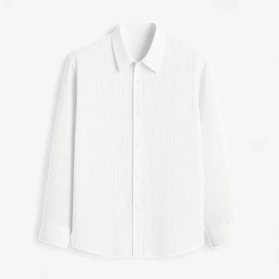 Old Money Camisa Texturizada con Botones Colección Exquisita Edición Limitada para Estilo Urbano