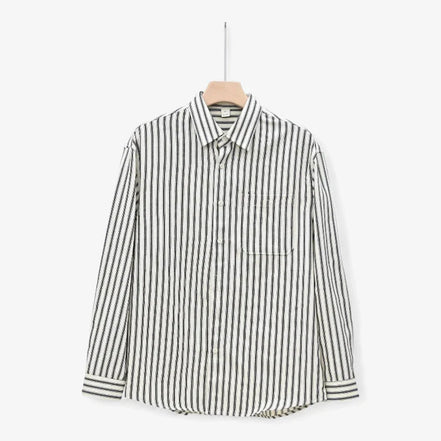 Old Money Camisa Rayada Botones Colección Exclusiva