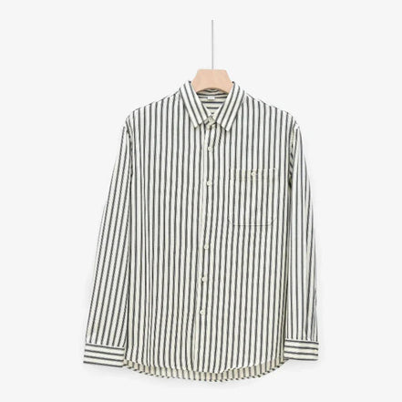 Old Money Camisa Rayada Botones Colección Exclusiva