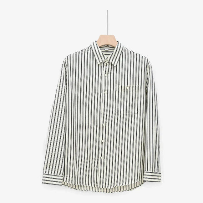Old Money Camisa Rayada Botones Colección Exclusiva