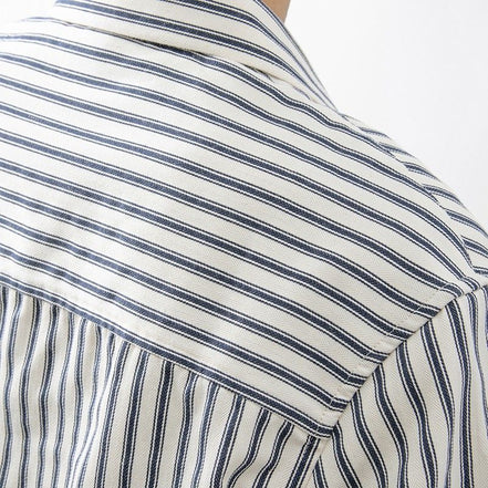 Old Money Camisa Rayada Botones Colección Exclusiva