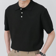 Old Money Polo de Algodón Waffle Colección Luxe Edición Limitada para Verano Refinado