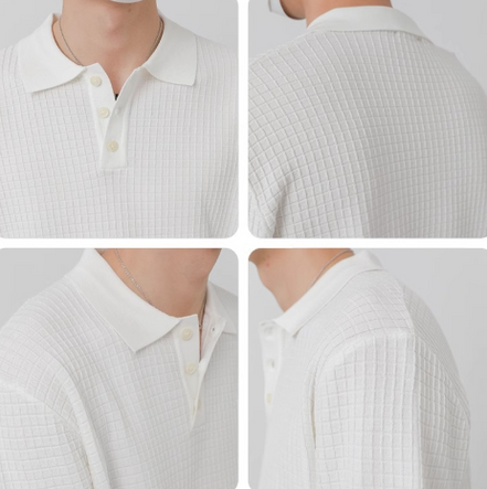 Old Money Polo de Algodón Waffle Colección Luxe Edición Limitada para Verano Refinado