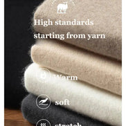 Suéter De Cuello Alto En Cashmere Puro Lujo Suave Para Invierno Edición Limitada Exclusiva