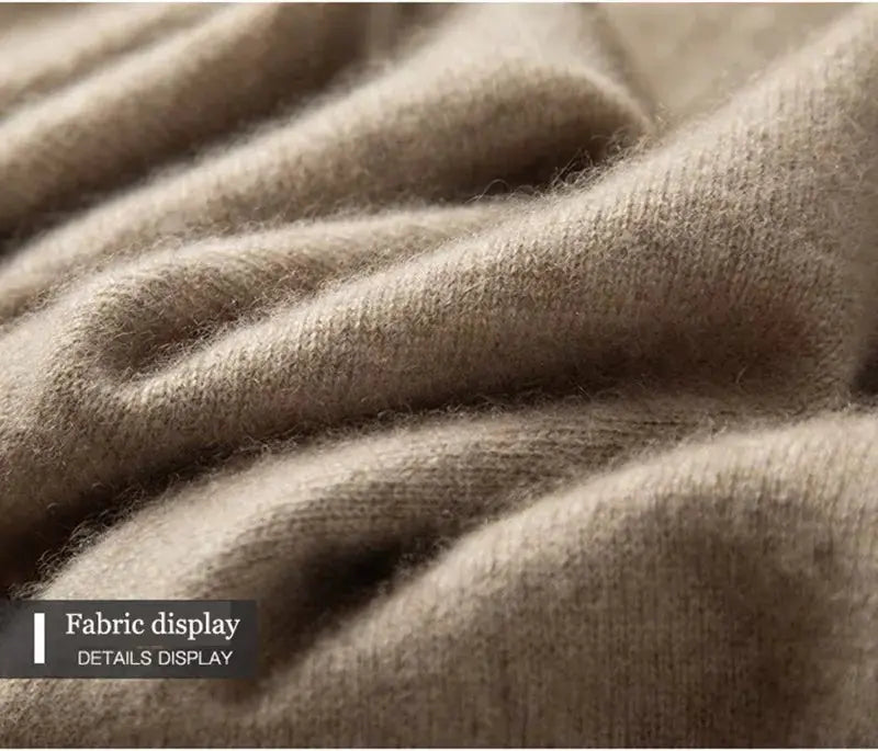 Suéter De Cuello Alto En Cashmere Puro Lujo Suave Para Invierno Edición Limitada Exclusiva