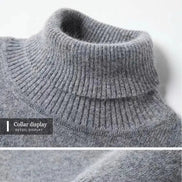 Suéter De Cuello Alto En Cashmere Puro Lujo Suave Para Invierno Edición Limitada Exclusiva