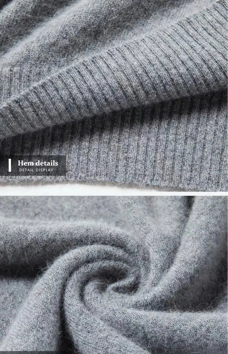 Suéter De Cuello Alto En Cashmere Puro Lujo Suave Para Invierno Edición Limitada Exclusiva