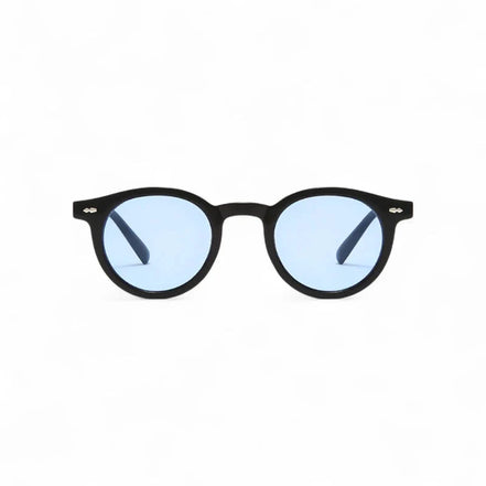 Gafas de Sol Oval Retro de Acetato Premium Colección Azul Hielo UV400 Exclusivas