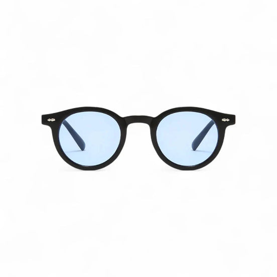 Gafas de Sol Oval Retro de Acetato Premium Colección Azul Hielo UV400 Exclusivas
