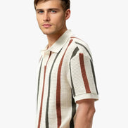 Polo De Punto Listrado Retro De Colección Premium Transpirable Edición Limitada Con Detalle De Rayas