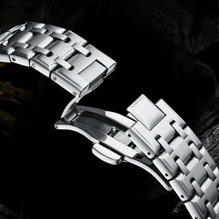 Dominus Reloj Cronógrafo de Acero Cepillado Colección Cronógrafo Edición Limitada Exclusiva