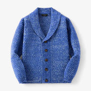 Cardigan De Punto Texturizado Cuello Chal Edición Limitada