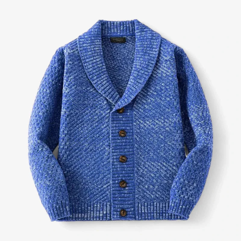 Cardigan De Punto Texturizado Cuello Chal Edición Limitada