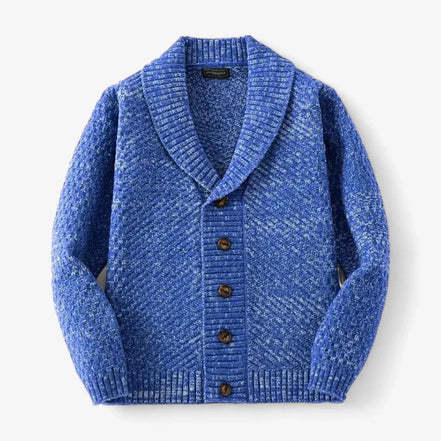 Cardigan De Punto Texturizado Cuello Chal Edición Limitada