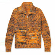 Suéter de Punto Premium con Cremallera y Cuello Abatible