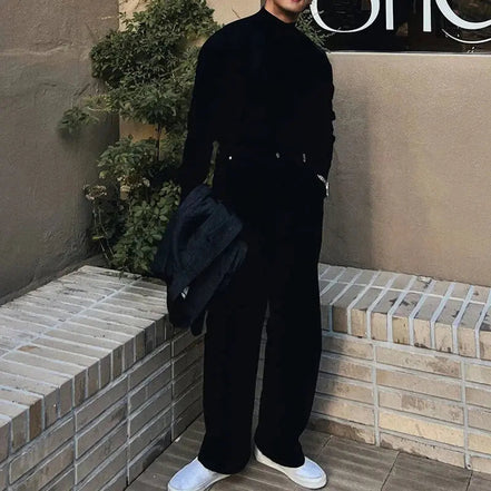 Suéter Slim Cuello Alto Tejido Plano Premium Colección Exclusiva Para Estilos Contemporáneos