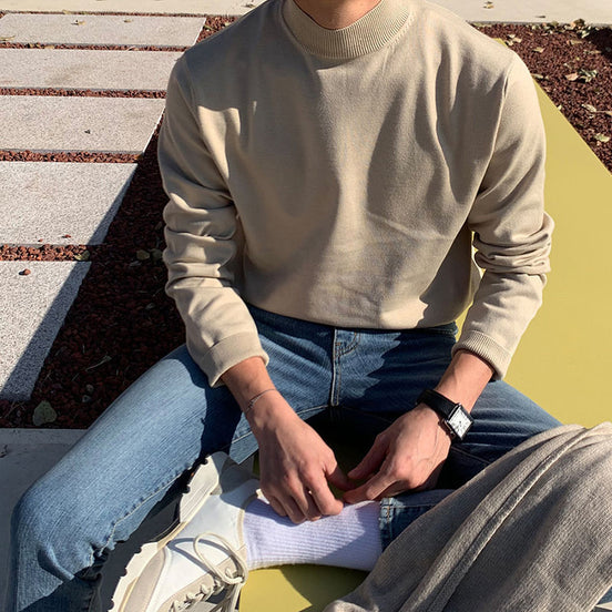 Suéter Slim Cuello Alto Tejido Plano Premium Colección Exclusiva Para Estilos Contemporáneos