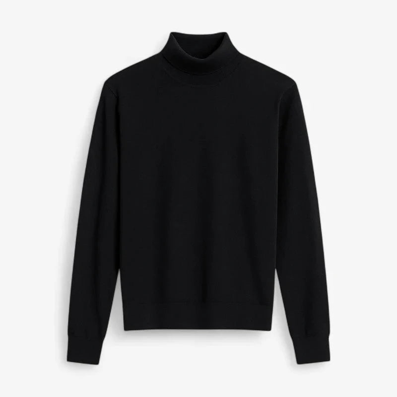 Suéter Slim Cuello Alto Tejido Plano Premium Colección Exclusiva Para Estilos Contemporáneos