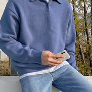 Suéter De Lana 100 Por Ciento Con Botones Y Cremallera Parcial Edición Limitada Exclusiva