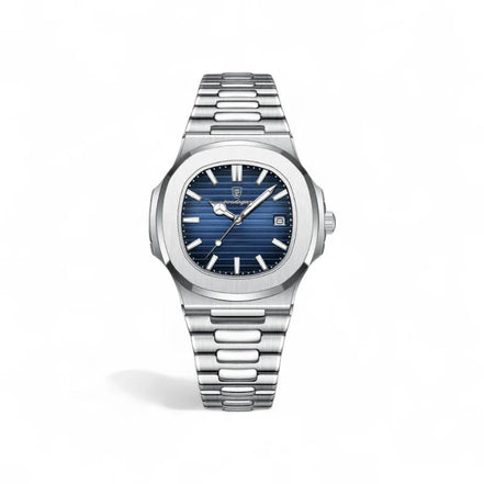 Reloj De Cuarzo Verdant Luxe, Acero Inoxidable, Caja Cuadrada, Colección Exclusiva