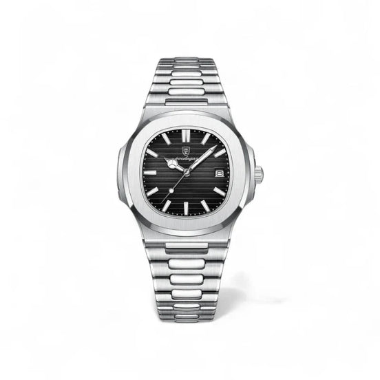 Reloj De Cuarzo Verdant Luxe, Acero Inoxidable, Caja Cuadrada, Colección Exclusiva