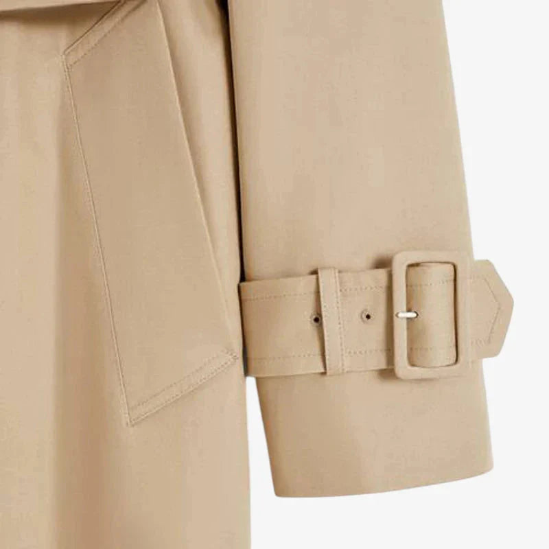 Abrigo Trench de Lana, Estilo Vintage, Colección Vintage, Silueta Estructurada y Toque Exclusivo