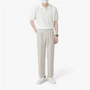 Old Money Polo de Algodón Waffle Colección Luxe Edición Limitada para Verano Refinado