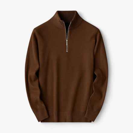 Suéter Casual Con Cuello De Cremallera De Cachemira Colección Luxe Exclusiva Edición Limitada