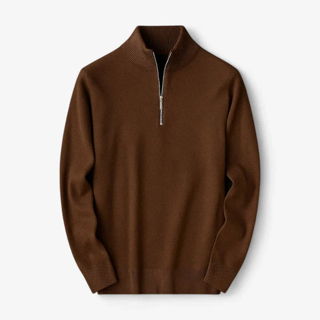 Suéter Casual Con Cuello De Cremallera De Cachemira Colección Luxe Exclusiva Edición Limitada