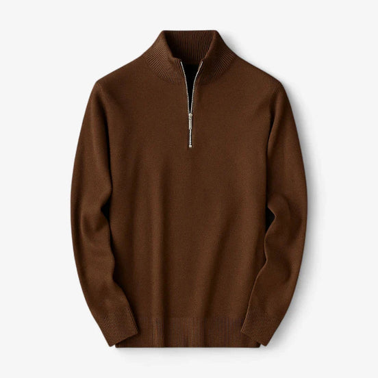 Suéter Casual Con Cuello De Cremallera De Cachemira Colección Luxe Exclusiva Edición Limitada