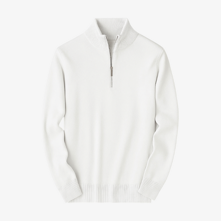 Suéter Casual Con Cuello De Cremallera De Cachemira Colección Luxe Exclusiva Edición Limitada