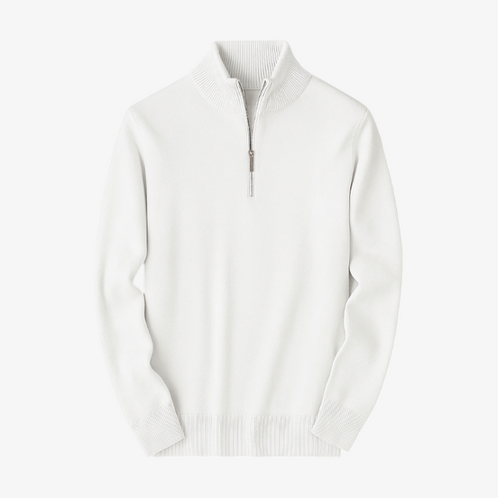 Suéter Casual Con Cuello De Cremallera De Cachemira Colección Luxe Exclusiva Edición Limitada